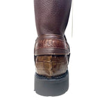 Los Altos Boots Boots Men's Los Altos Caiman Tail Skin Biker Boot 55T0107