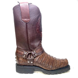 Los Altos Boots Boots Men's Los Altos Caiman Tail Skin Biker Boot 55T0107