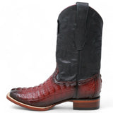 Los Altos Boots Boots Men's Los Altos Caiman Tail Wide Square Toe Boot 8220143