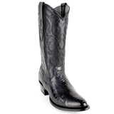 Los Altos Boots Boots Men's Los Altos Original Ostrich Leg Round Toe Boots 6505