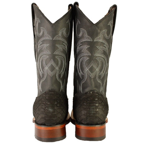 Los Altos Boots Boots Men's Los Altos Python Skin Wide Square Toe Boot 822N5705