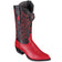 Los Altos Boots Boots Red / 6 Men's Genuine Smooth Ostrich Skin J Toe Boots - Los Altos Boots
