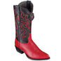 Los Altos Boots Boots Red / 6 Men's Genuine Smooth Ostrich Skin J Toe Boots - Los Altos Boots