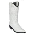 Los Altos Boots Boots White / 6 Men´s Genuine Eel Skin J Toe Boots - Los Altos Boots