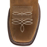 Los Altos Boots Boots Women's Genuine Leather Wide Square Toe Boots Tan Color - Los Altos Boots