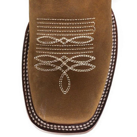 Los Altos Boots Boots Women's Genuine Leather Wide Square Toe Boots Tan Color - Los Altos Boots