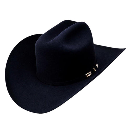 Los Altos Boots Hats 10X Felt Cowboy Hat Black Color - Serratelli