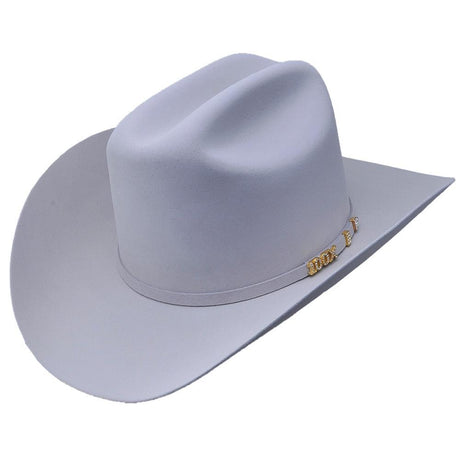 Los Altos Boots Hats 6 5/8 / 3 1/2 100X Felt Cowboy Hat Platinum Color - Serratelli
