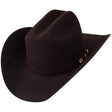 Los Altos Boots Hats 6 5/8 / 3 1/2 6X Felt Cowboy Hat Black Cherry Color - Serratelli