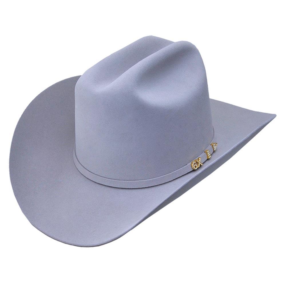 Los Altos Boots Hats 6 5/8 / 3 1/2 6X Felt Cowboy Hat Gray Color - Serratelli