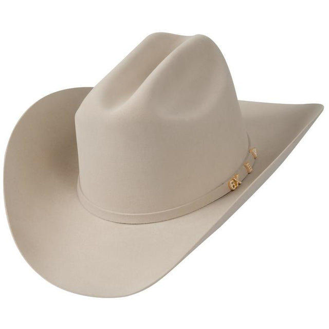 Los Altos Boots Hats 6 5/8 / 3 1/2 6X Felt Cowboy Hat Silver Belly Color - Serratelli