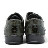 Los Altos Boots Shoes Men's Genuine Ostrich Leg Skin Casual Shoes Olive Green Color - Los Altos Boots