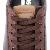 Los Altos Boots Shoes Men's Genuine Ostrich Skin and Leather Sneaker Casual Shoe Brown Color - Los Altos Boots