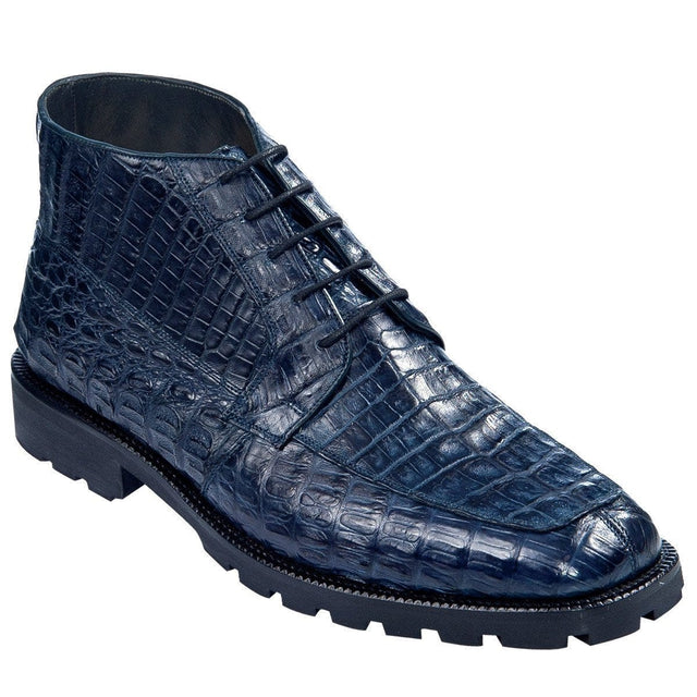 Los Altos Boots Shoes Men's Original Exotic Caiman Belly Skin Shoe ZA2068210