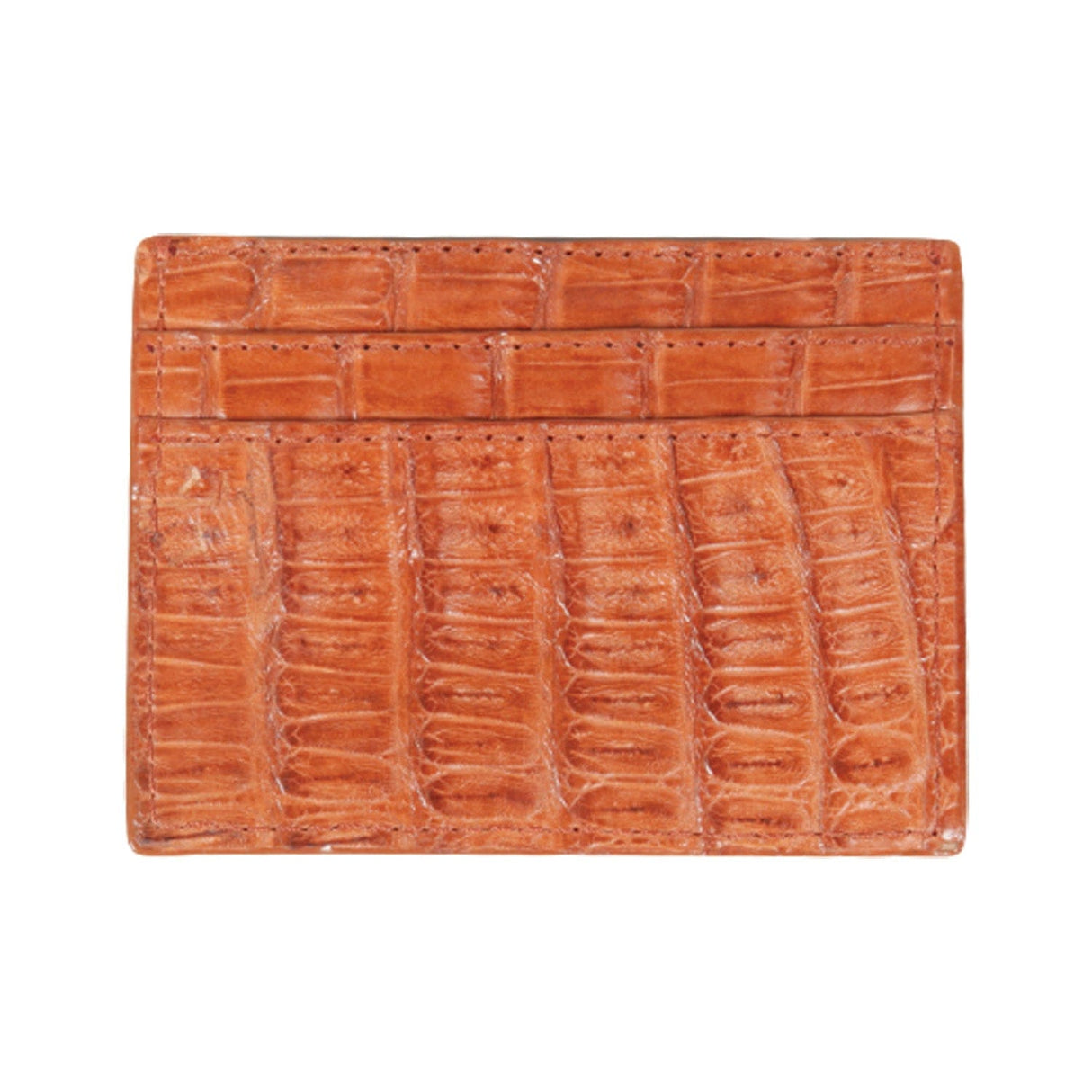 Los Altos Boots Wallets Men´s Genuine Caiman Skin Card Holder Cognac Color - Los Altos Boots