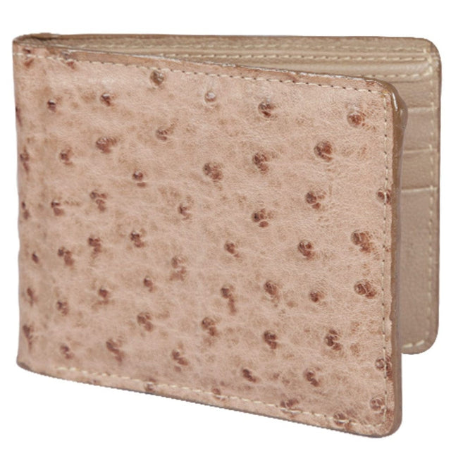 Los Altos Boots Wallets Men´s Genuine Ostrich Skin Wallet Moka Color - Los Altos Boots