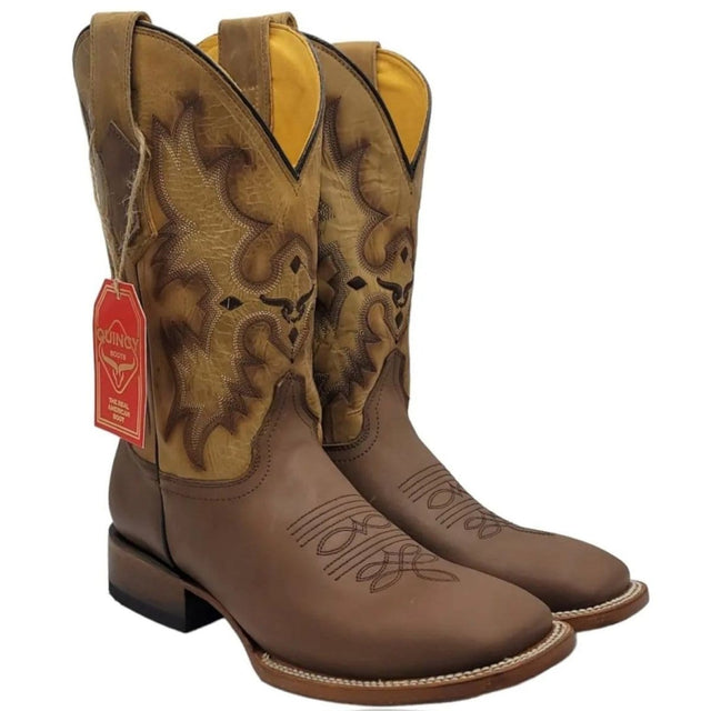 Quincy Boots Boots Men's Quincy Rodeo Wide Square Toe Boot Q822E6231