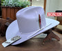 Rodeo Durango Hats 20X Cowboy Felt Hat Sinaloa Style Platinum Gray with Feathers RD-MOR20X-G