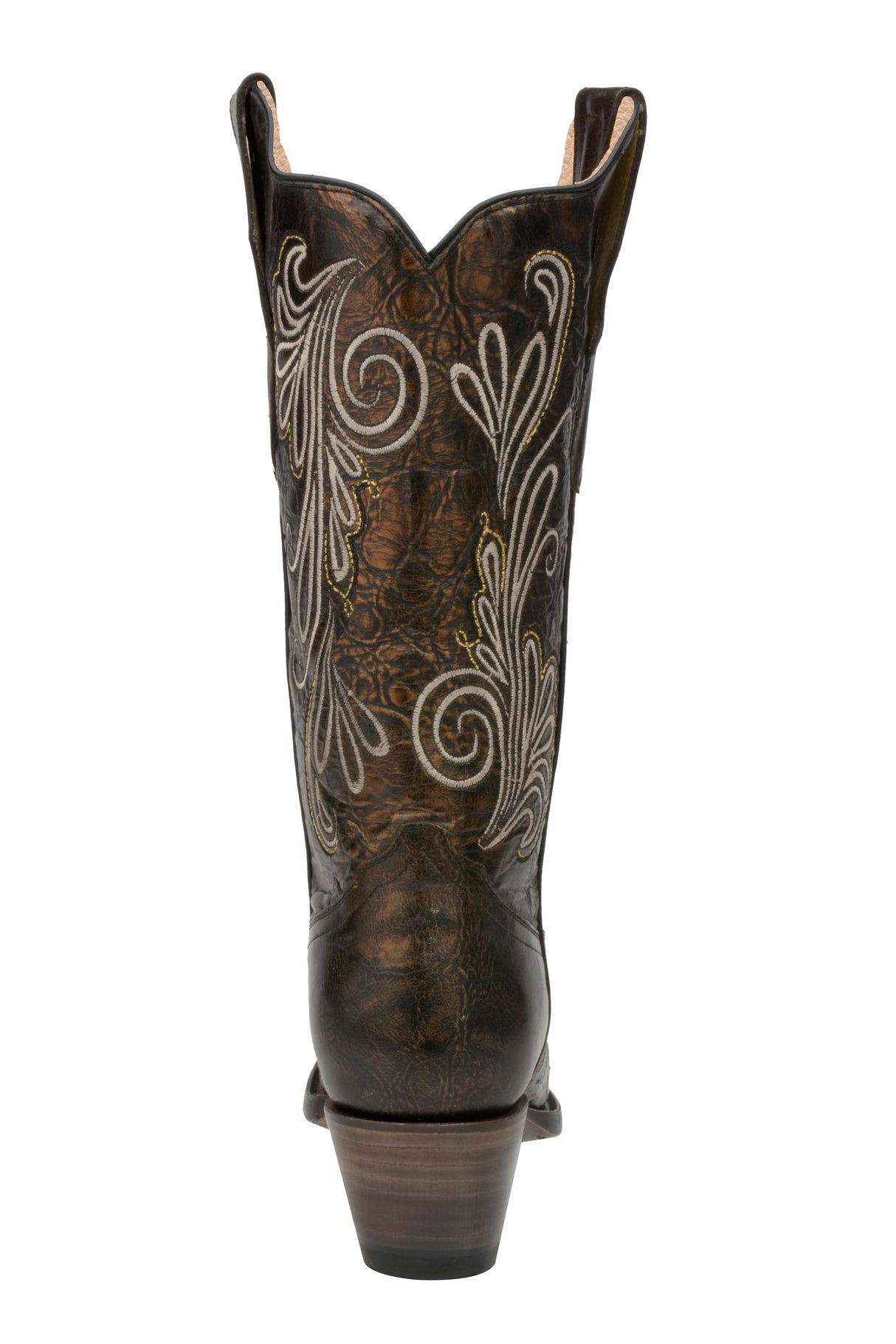 Rudel & Co. Boots Women's Genuine Leather Snip Toe Boots Mineral Copper Color- Ive West back view