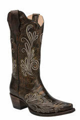 Rudel & Co. Boots Women's Genuine Leather Snip Toe Boots Mineral Copper Color- Ive West side view