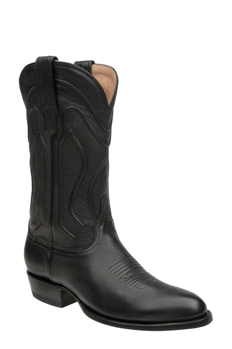 Rudel & Co. Boots Women's Genuine Leather Roper Boots Russets Jet Black Color- Bachesto side view