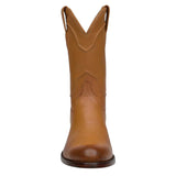 Rudel & Co. Boots Genuine Leather Roper Boot Amber Color - Bachesto