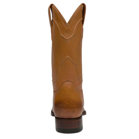 Rudel & Co. Boots Genuine Leather Roper Boot Amber Color - Bachesto