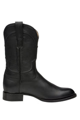 Rudel & Co. Boots Genuine Leather Roper Boot Black Color - Bachesto