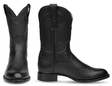 Rudel & Co. Boots Genuine Leather Roper Boot Black Color - Bachesto