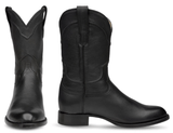 Rudel & Co. Boots Genuine Leather Roper Boot Black Color - Bachesto