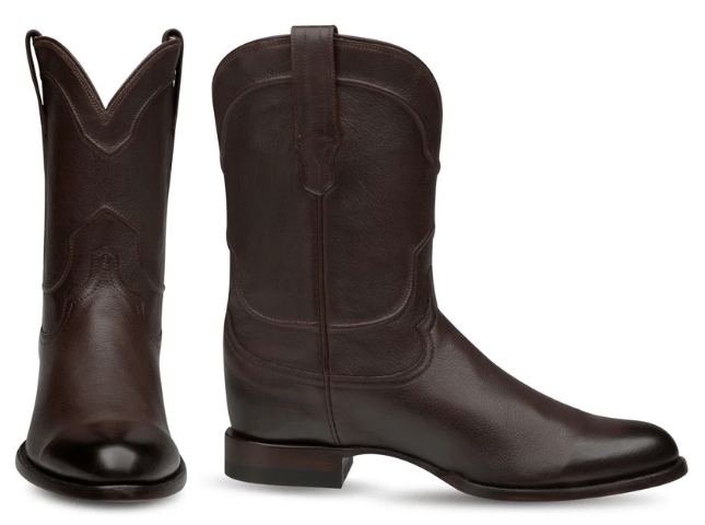 Genuine Leather Roper Boot Coffee Brown Color - Bachesto – NewWestBoots.com