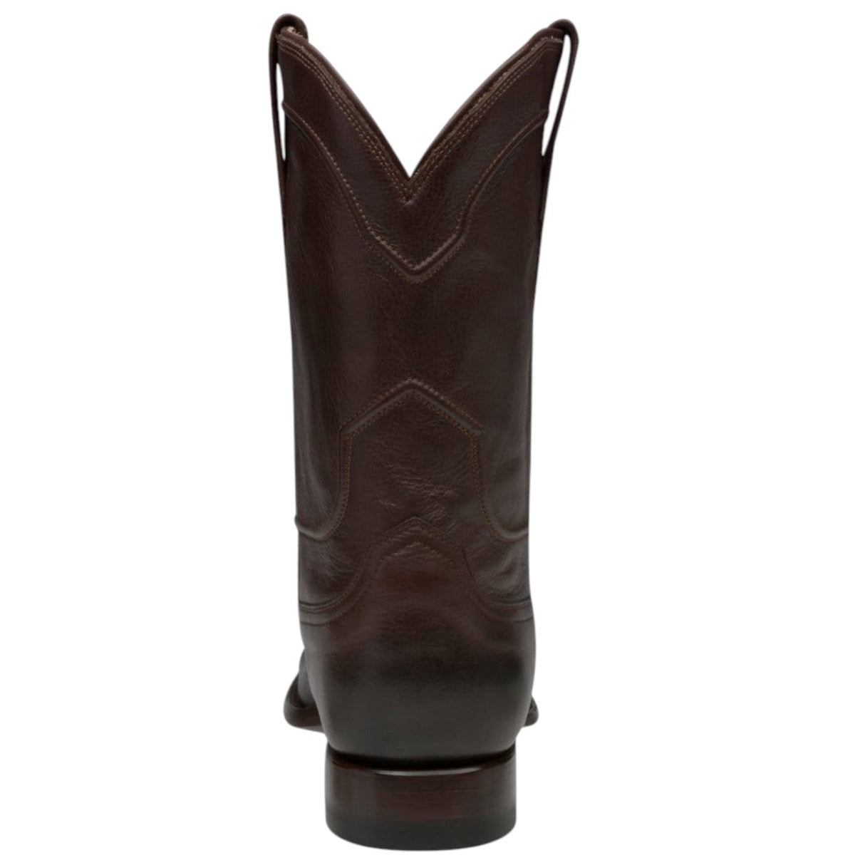 Rudel & Co. Boots Genuine Leather Roper Boot Coffee Brown Color - Bachesto