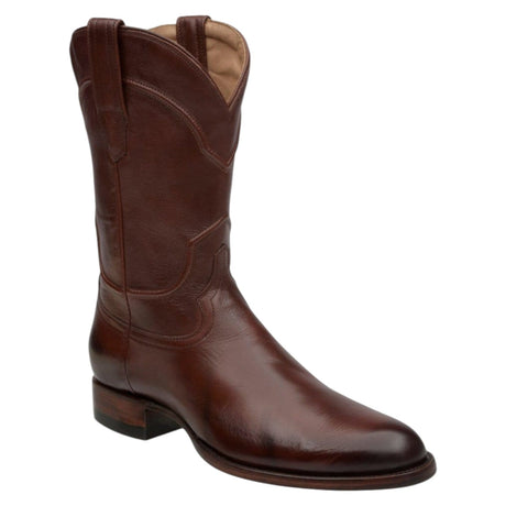 Rudel & Co. Boots Genuine Leather Roper Boot Russet Brown Color - Bachesto