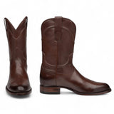 Rudel & Co. Boots Genuine Leather Roper Boot Russet Brown Color - Bachesto