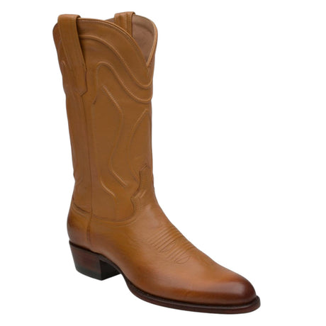 Rudel & Co. Boots Genuine Leather Round Toe Boot Amber Color - Bachesto