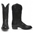 Rudel & Co. Boots Genuine Leather Round Toe Boot Black Color - Bachesto