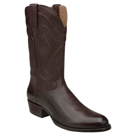 Rudel & Co. Boots Genuine Leather Round Toe Boot Coffee Brown Color - Bachesto