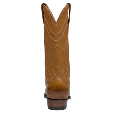 Rudel & Co. Boots Women's Genuine Leather Roper Boots Amber Color- Bachesto