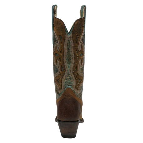 Rudel & Co. Boots Women's Genuine Leather Snip Toe Boots Pecan Brown Color- Ive West