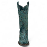 Rudel & Co. Boots Women's Genuine Leather Snip Toe Boots Turquoise Color- Ive West