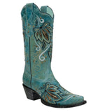 Rudel & Co. Boots Women's Needles Genuine Leather Snip Toe Boots Turquoise Color- Ive West