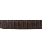 Tanner Mark Boots Belts Cinturon de Piel Genuina con Estampado de Caiman Panza Hebilla Metálica Texas Cafe