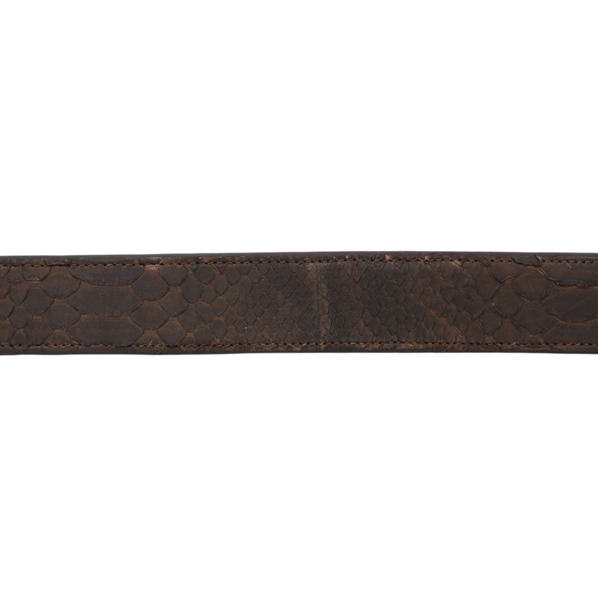 Genuine Python Skin Texas Metal Buckle Belt Brown Color - Tanner Mark ...