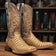 Tanner Mark Boots Boots 6.5 Tanner Mark Men's Riggs Print Caiman Belly Square Toe Boots Orix TM207032