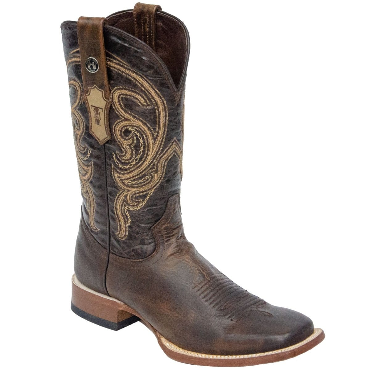 Tanner Mark Boots Boots 6.5 Tanner Mark Men's Tioga Square Toe Leather Boots Damiana Moka TM200733