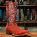 Tanner Mark Boots Boots 6.5 Tanner Mark Men's Whiskey Jack Square Toe Leather Boots Ruff Out Red TM207510