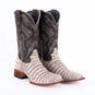 Tanner Mark Boots Boots 6 / Natural Tanner Mark Men's Print Caiman Belly Square Toe Boots Natural TM205569