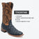 Tanner Mark Boots Boots Black / 6 Tanner Mark Men's Print Monster Fish Square Toe Boots MD Black TM205560