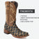 Tanner Mark Boots Boots Black / 6 Tanner Mark Men's Print Monster Fish Square Toe Boots Oryx with Black TM205574