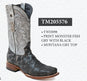 Tanner Mark Boots Boots Gray / 6 Tanner Mark Men's Print Monster Fish Square Toe Boots Grey TM205576